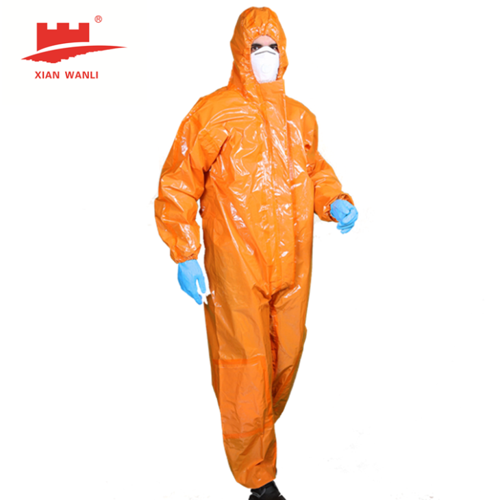 high level chemical protection type coverall